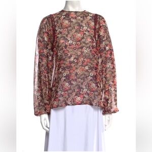 Giamba 
Chic Floral Long Sleeve Blouse